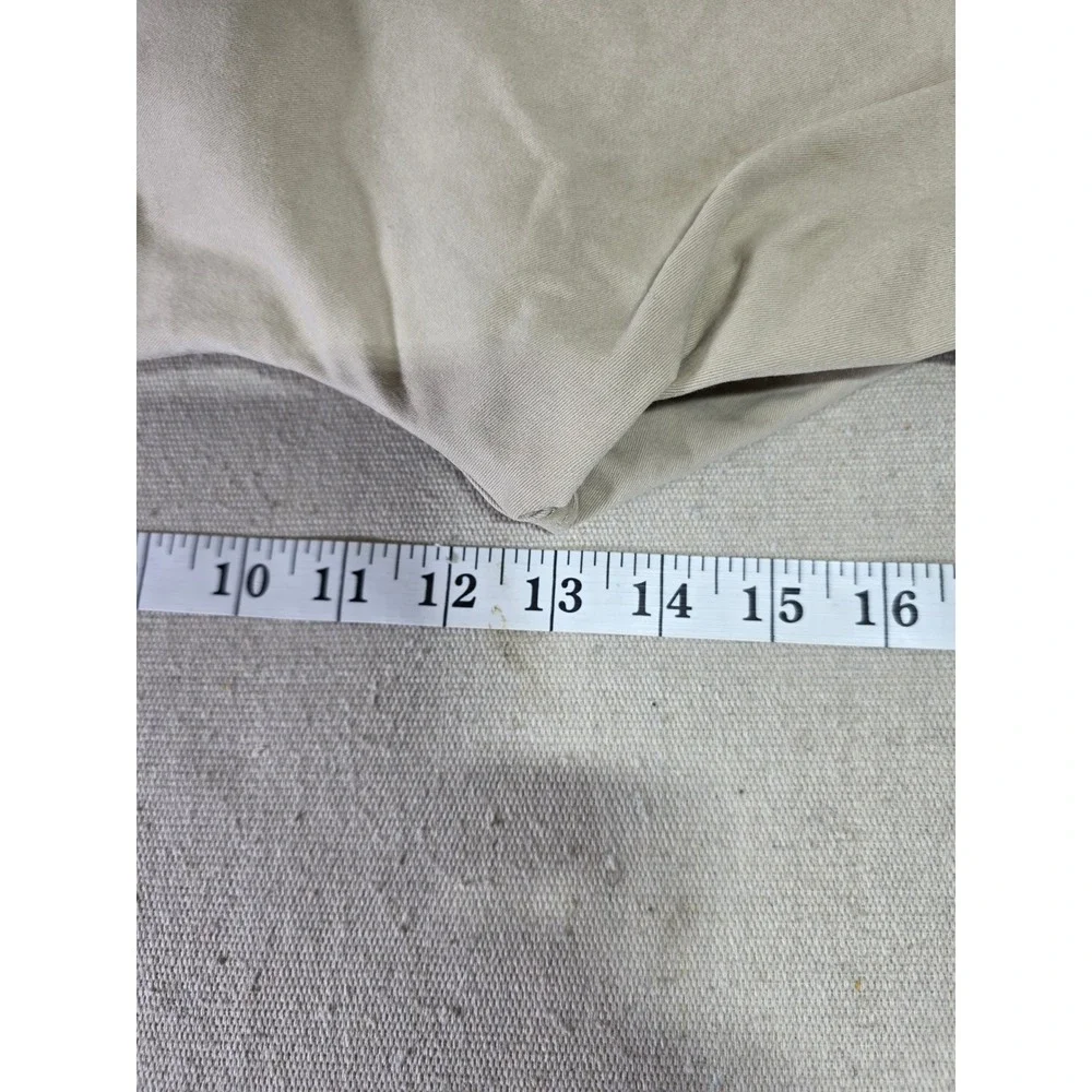 Rainforest Mens Khaki Tan Chino Shorts Size 32 Flat Front Casual Summer Cotton